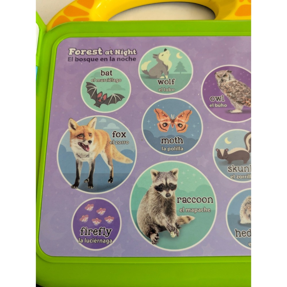 LeapFrog 100 Animals Book Bilingual English Spanish‎ Interactive Learning Toy - Picture 6 of 8